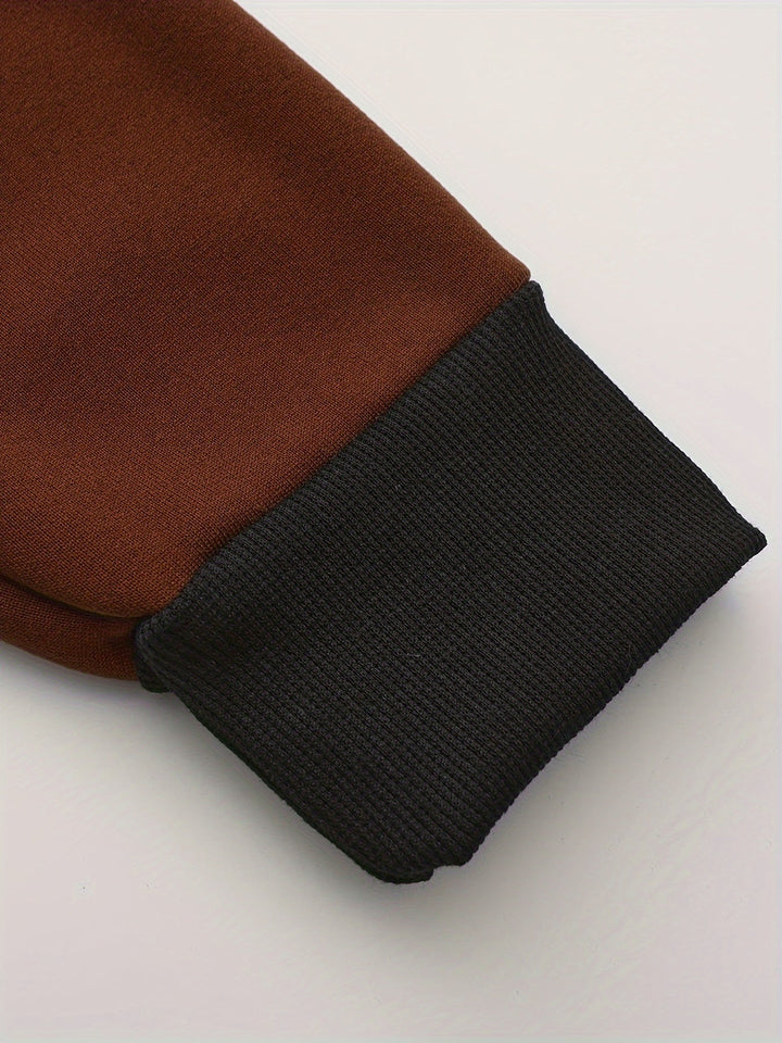 Blok kolorystyczny Zip-Up bluza z kapturem