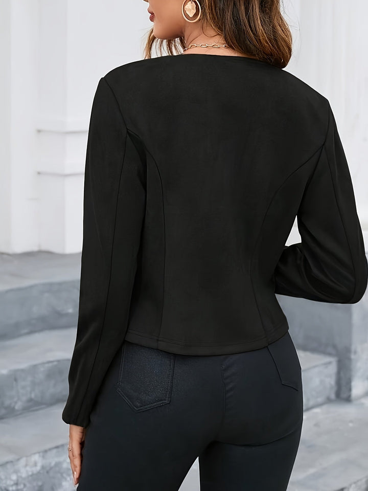 Elegancki Cropped kurtka