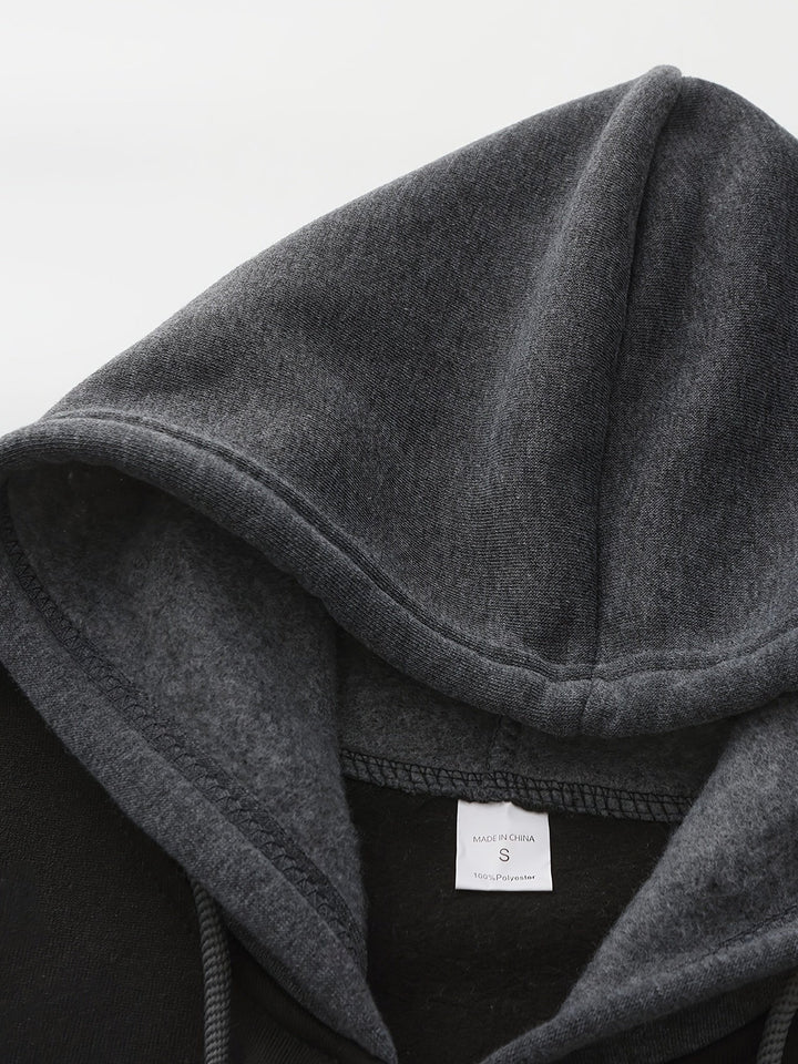 Blok kolorystyczny Zip-Up bluza z kapturem