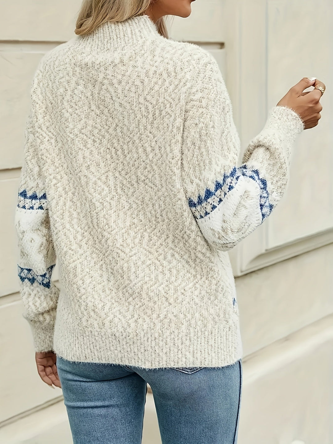 Przytulny Fair Isle Christmas sweter