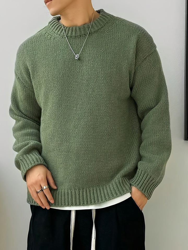 Swobodny Drop-Shoulder sweter