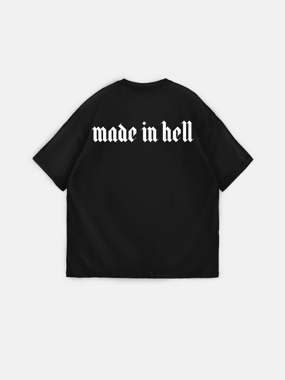 Koszulka Oversize Made in Hell - Czarna