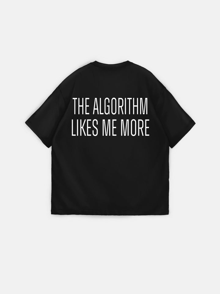 Oversize "Algorytm" T-Shirt - Czarny i Biały
