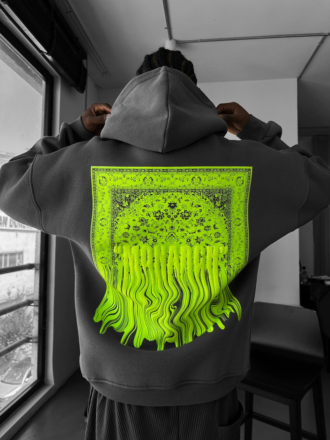Oversize Monarch Hoodie - Antracyt
