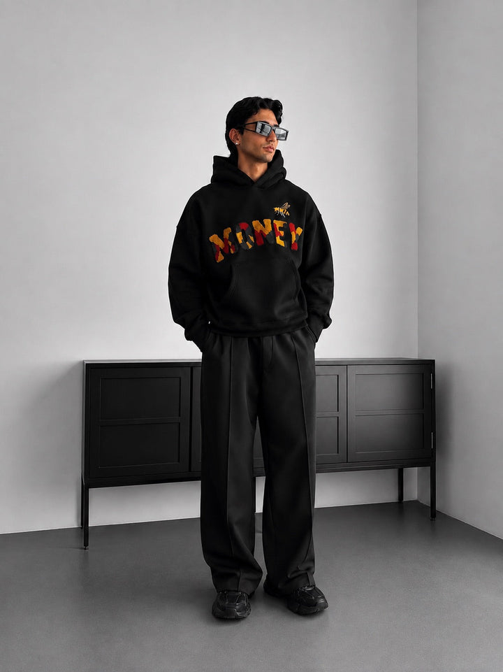 Oversize Money Hoodie - Czarny