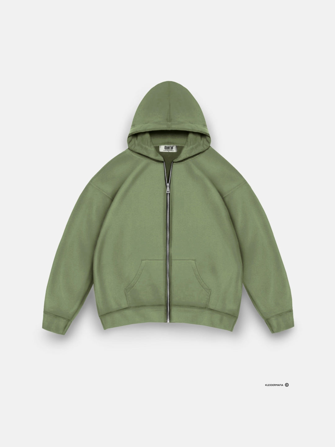 Oversize Basic Zipper Hoodie - Mchy