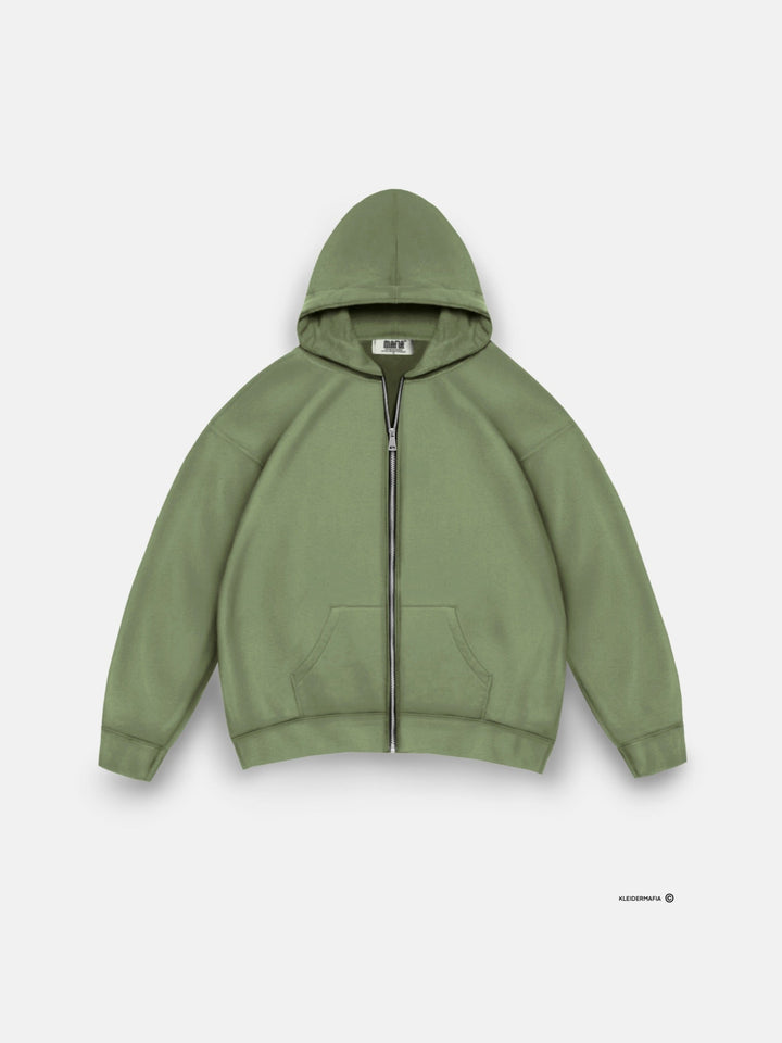 Oversize Basic Zipper Hoodie - Mchy