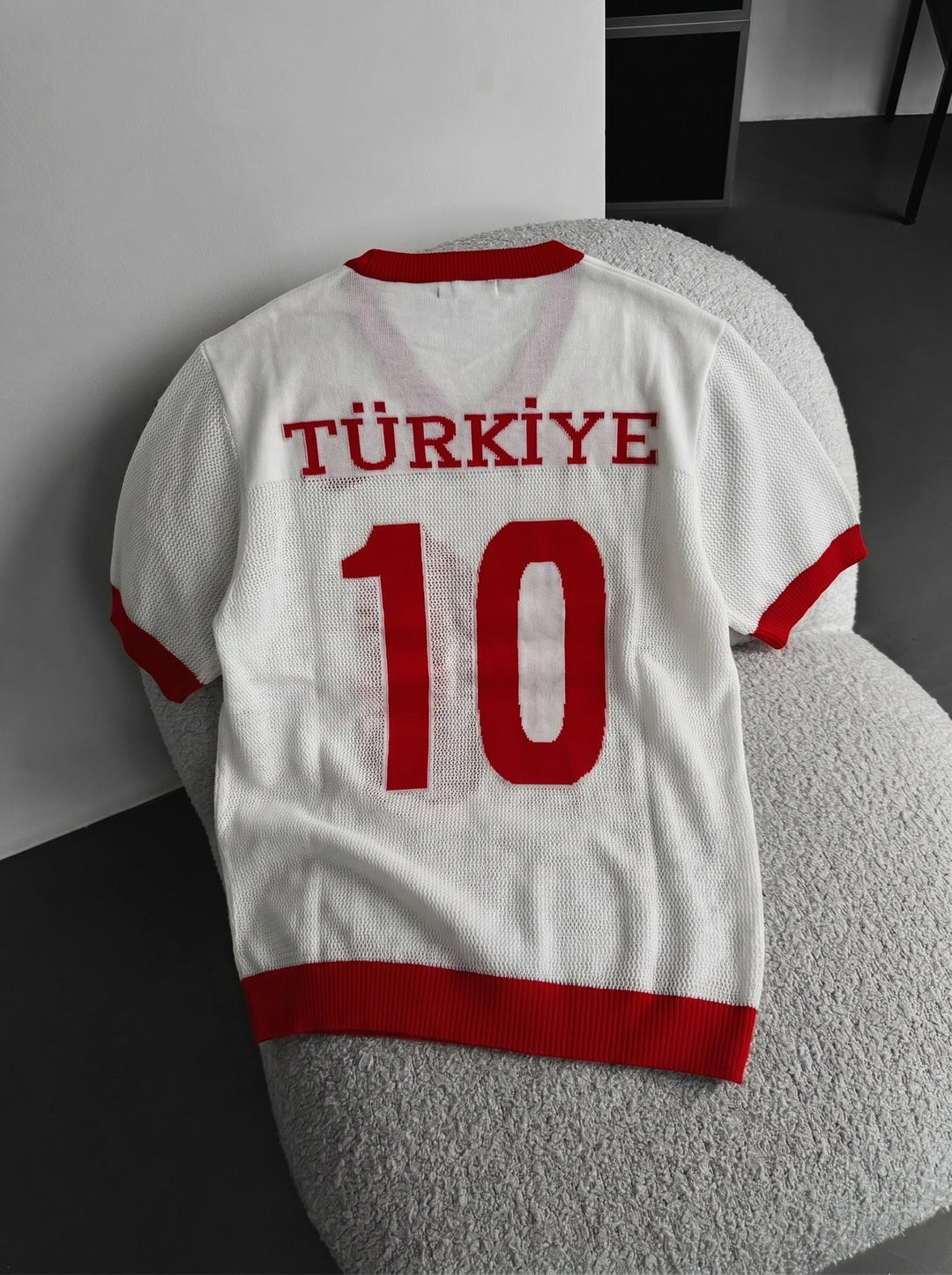 Oversize Türkiye T-shirt - Biały
