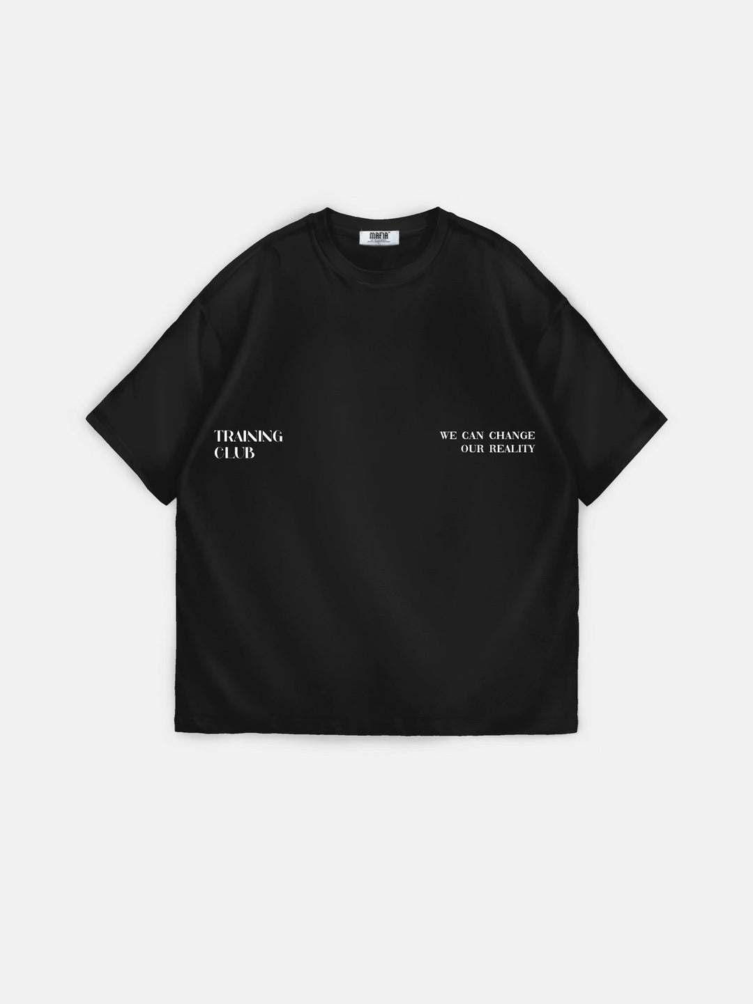 Oversize T-shirt treningowy - Czarny