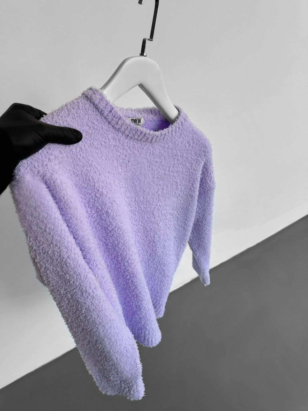 Oversize Plush Pullover - Liliowy Szept