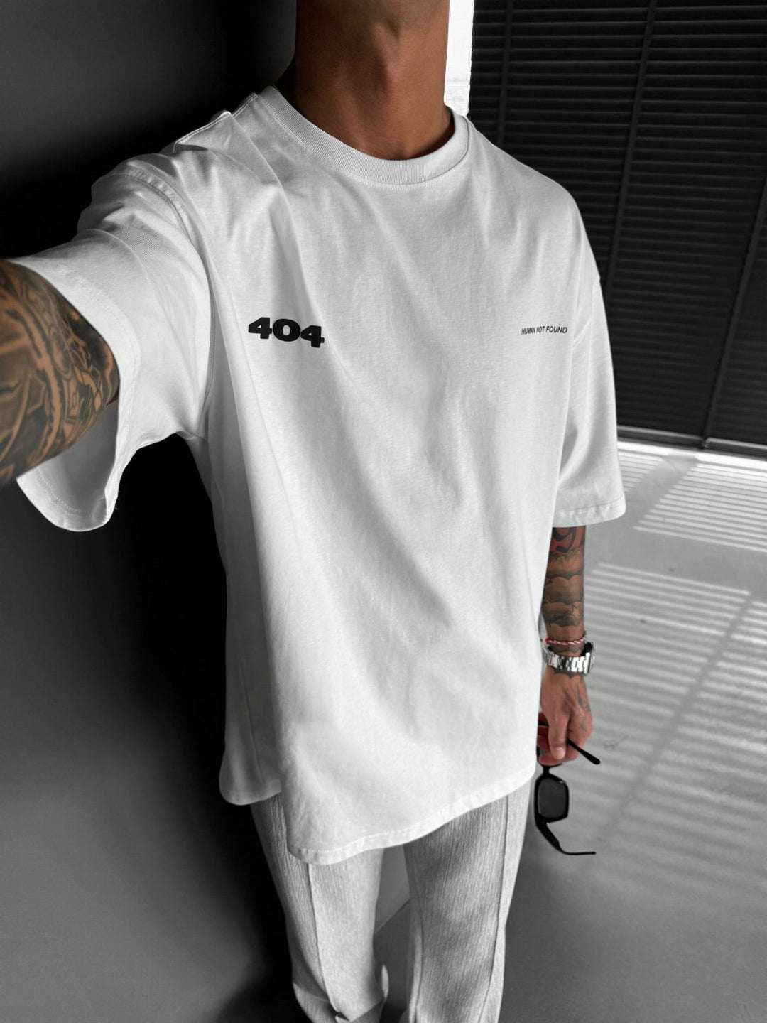 Oversize 404 T-shirt - Ecru