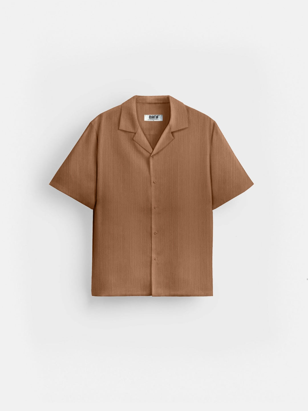 Koszula Oversize z Cordu - Brązowa