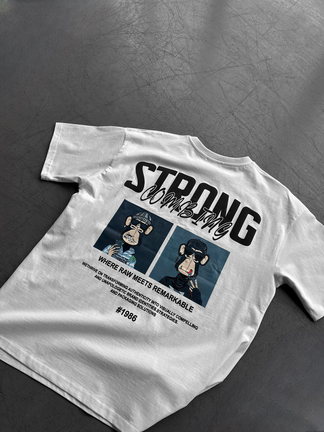 T-shirt Oversize Strong Combing - Ecru