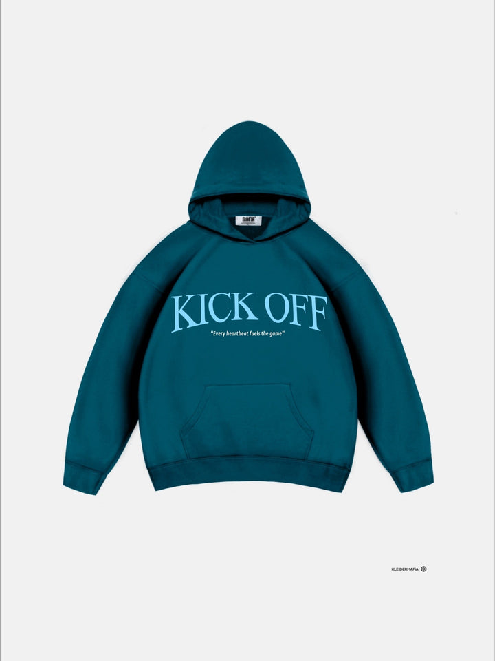 Oversize "KICK OFF" Hoodie - Morska Moszcz
