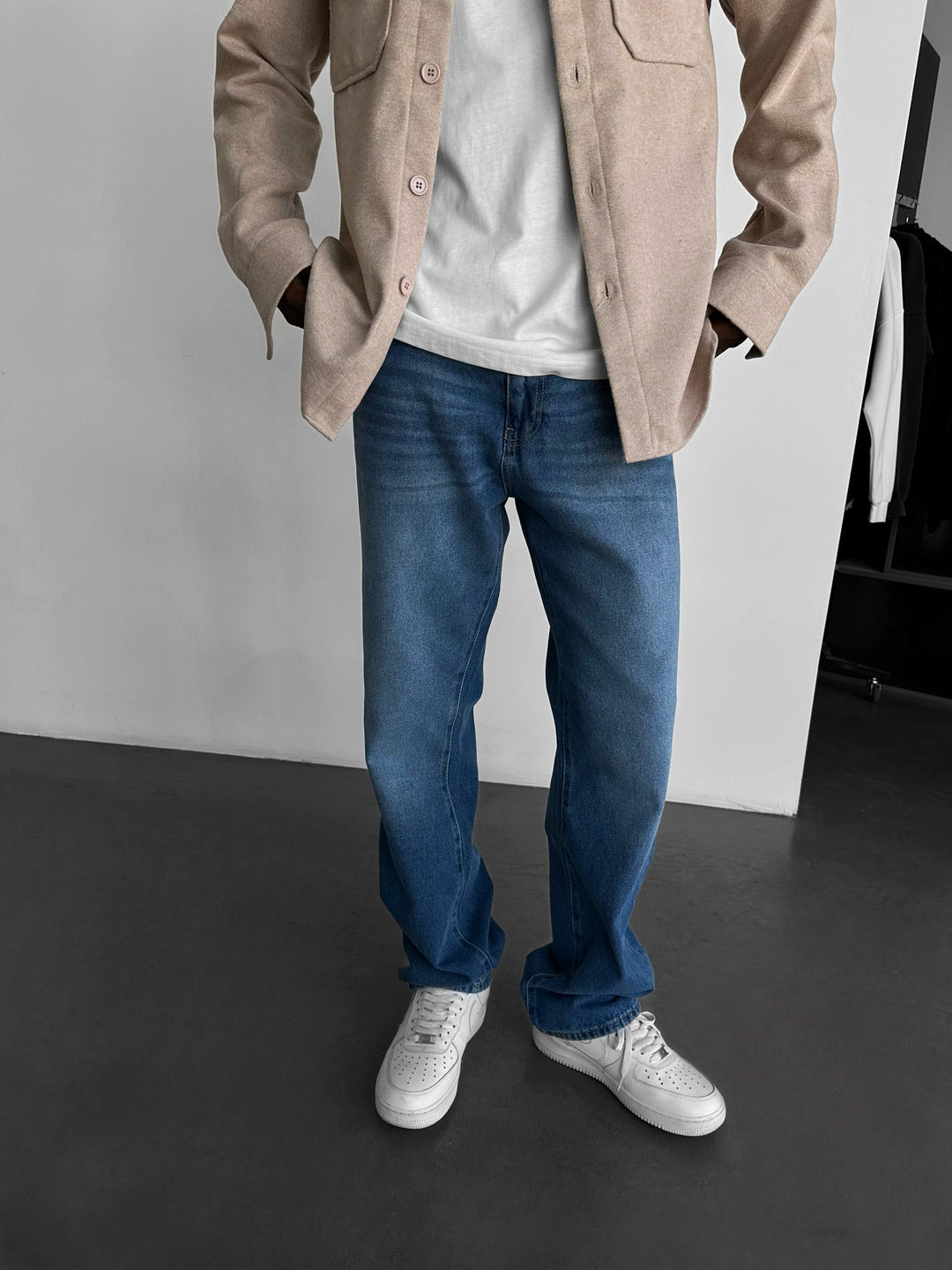 Jeansy Baggy Fit - Niebieskie