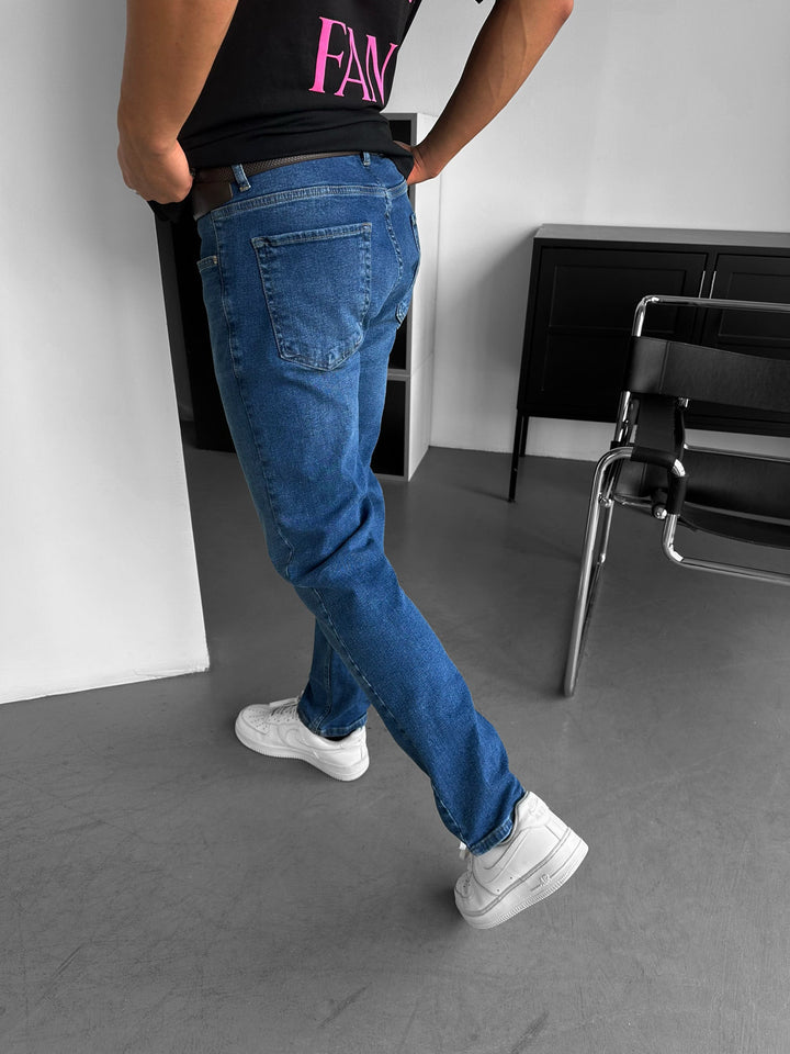Jeansy Baggy Fit - Ciemnoniebieskie