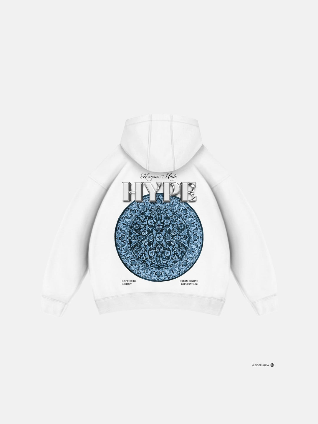 Oversize Hype Hoodie - Biały