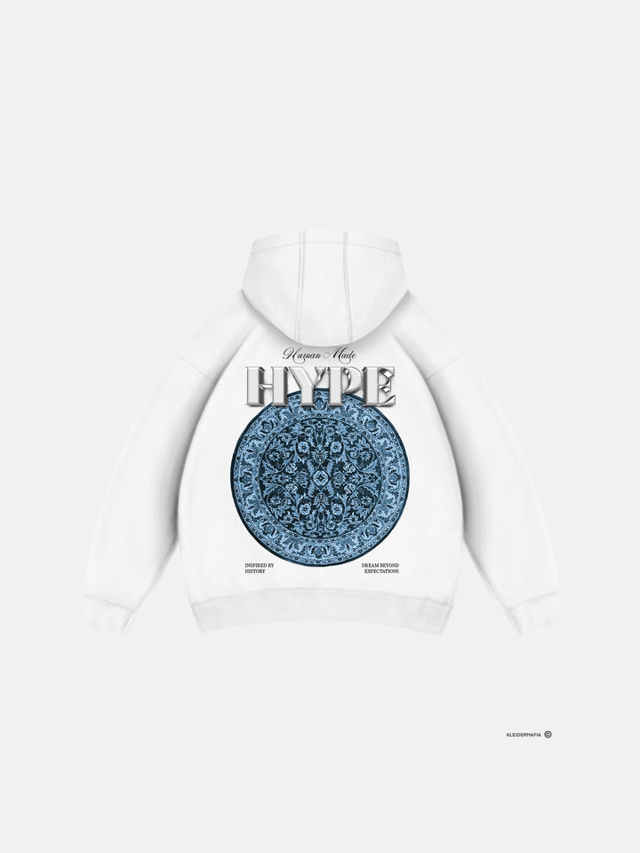 Oversize Hype Hoodie - Biały