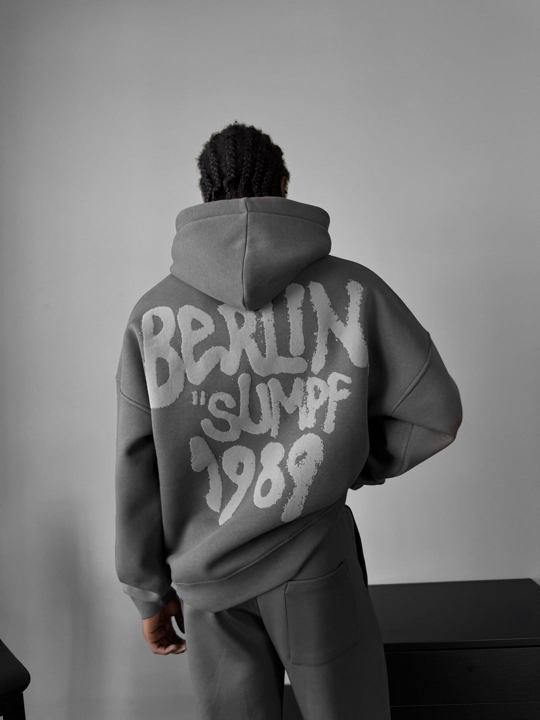 Oversize Berlin "Sumpf" Hoodie - Antracyt