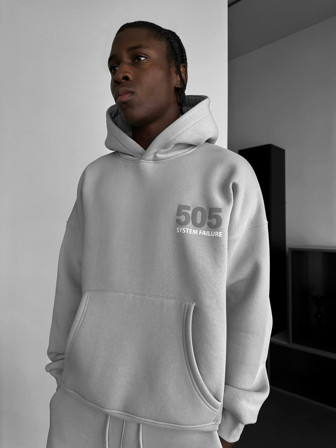 Hoodie Oversize 505 - Szary