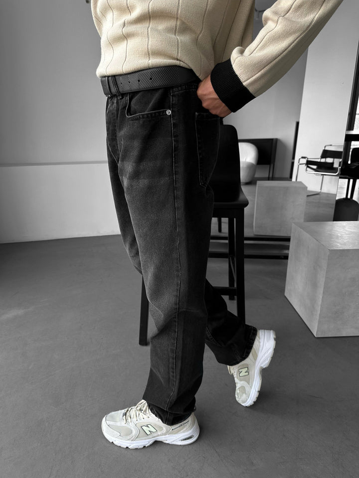 Spodnie Relax Baggy Fit - Czarny