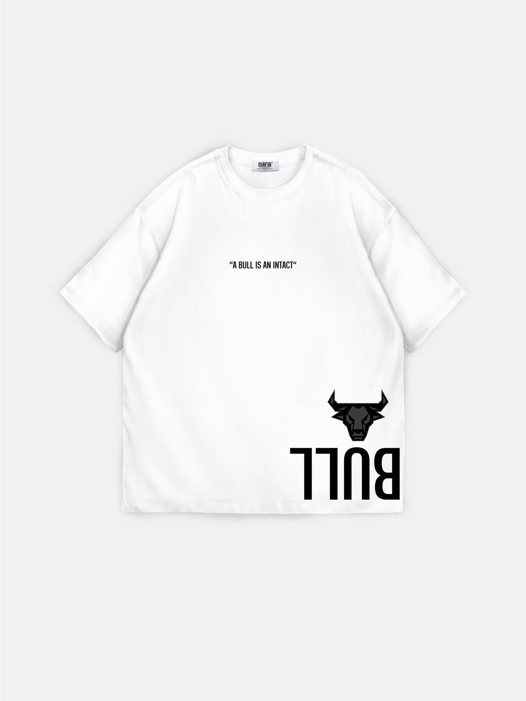 T-shirt Oversize Bull - Biały i Czarny