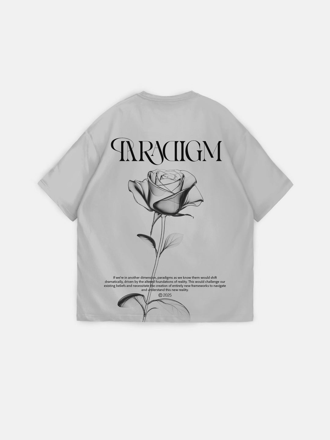 T-shirt Oversize Paradigm - Szary