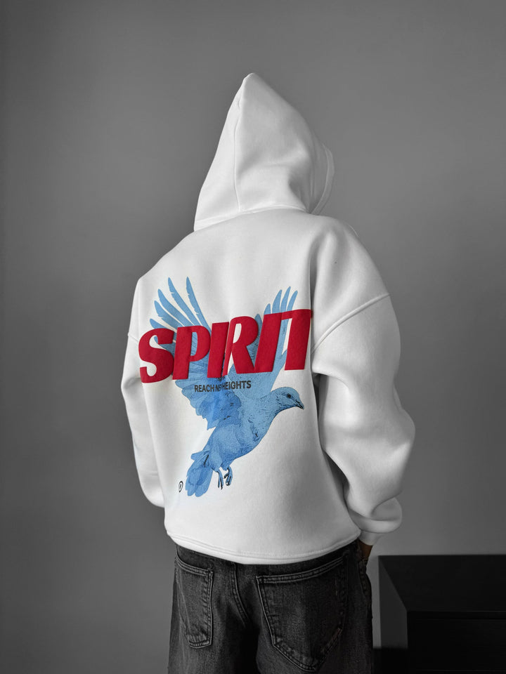 Oversize Spirit Hoodie - Biały