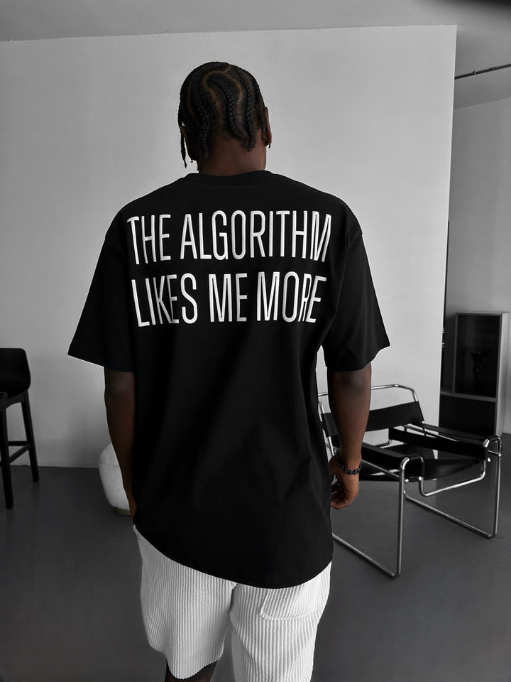 Oversize "Algorytm" T-Shirt - Czarny i Biały