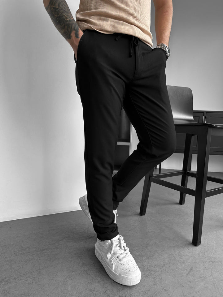 Nowoczesne Casual Spodnie - Czarny