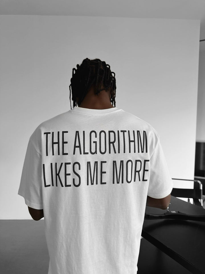 Oversize "Algorytm" T-shirt - Ecru