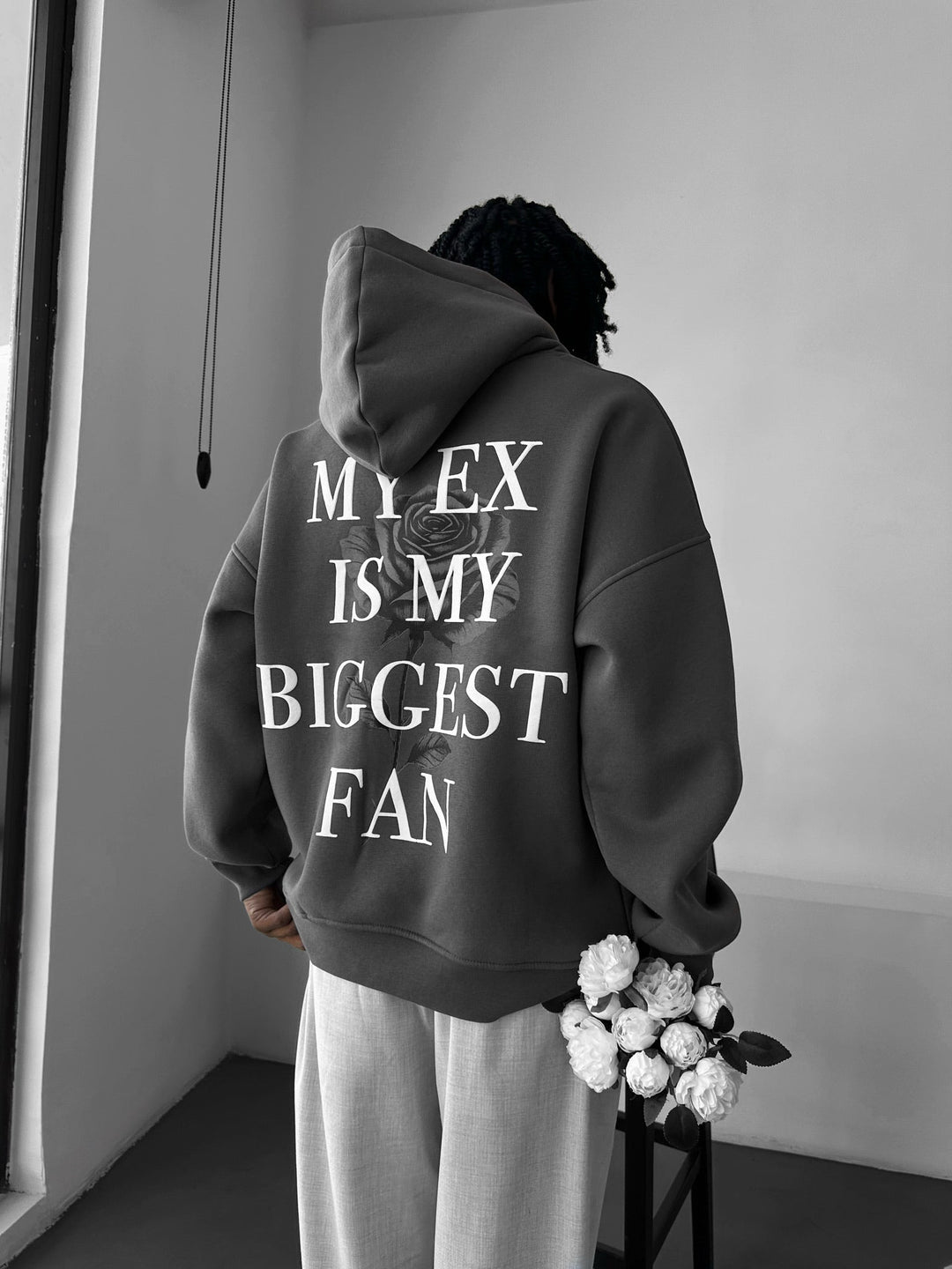 Oversize “EX” Hoodie - Antracyt