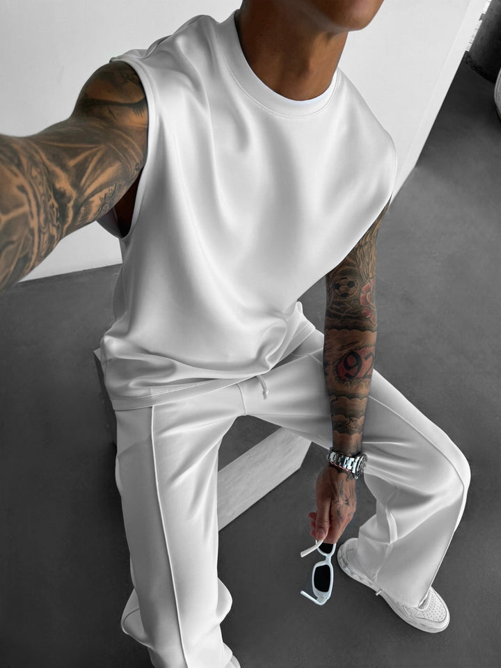 Oversize Diver Tanktop - Biały