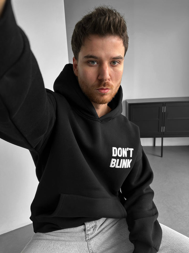 Oversize Hoodie Fool You - Czarny