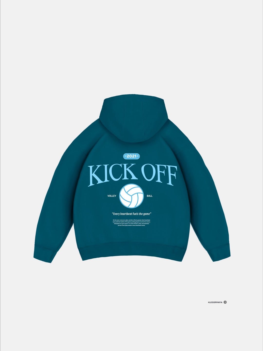 Oversize "KICK OFF" Hoodie - Morska Moszcz