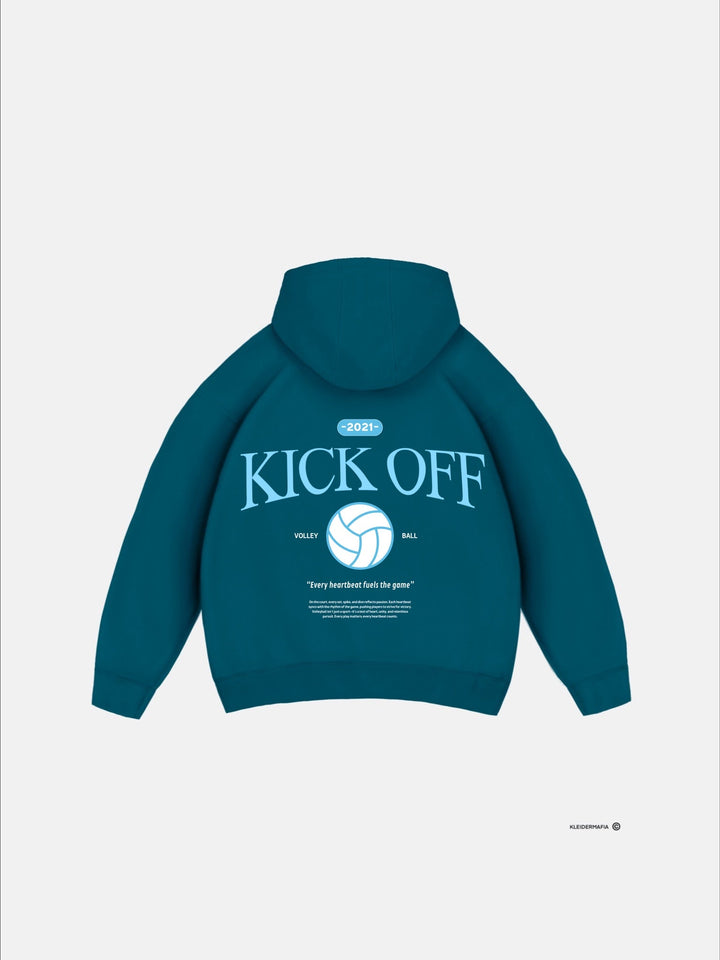 Oversize "KICK OFF" Hoodie - Morska Moszcz