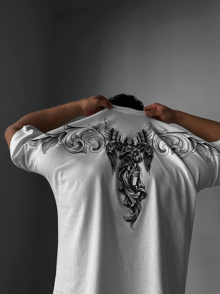 T-shirt Oversize Sky Angel - Ecru
