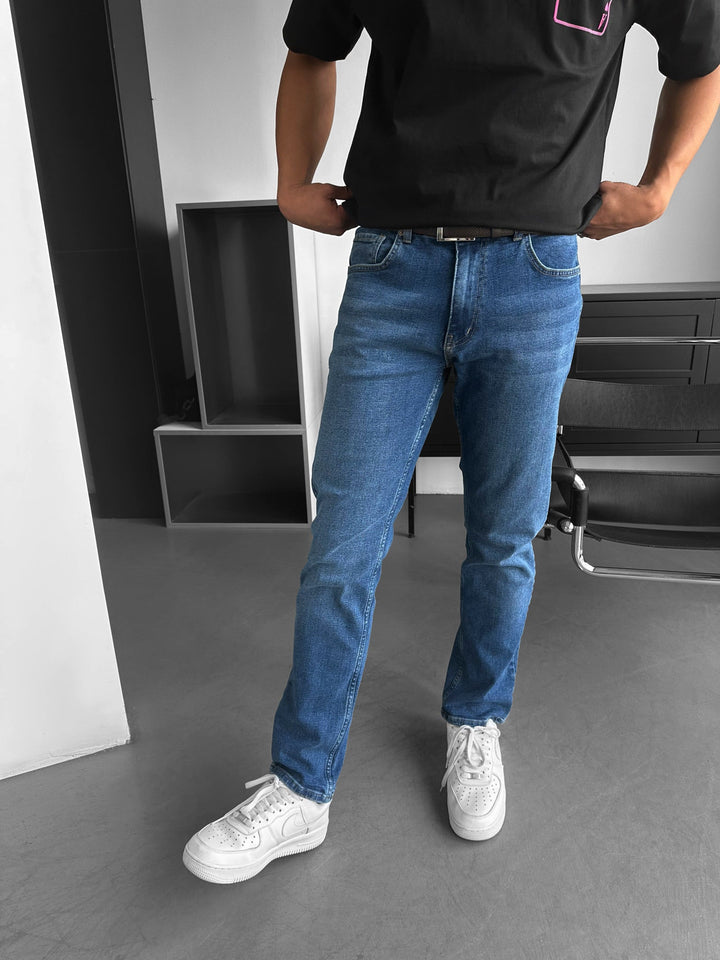 Jeansy Baggy Fit - Ciemnoniebieskie