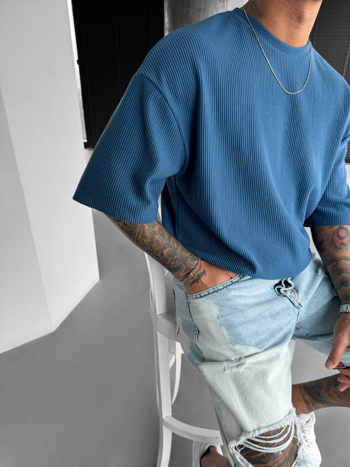 Oversize Cord Tee - Indygo