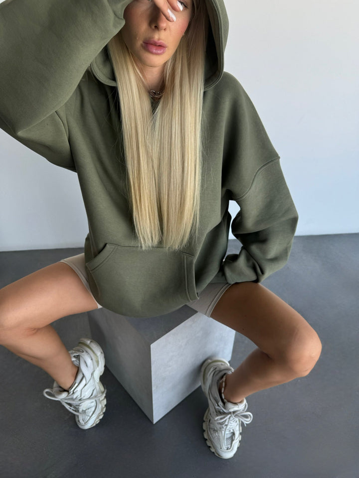 Oversize Basic Hoodie - Czterolistna Koniczyna