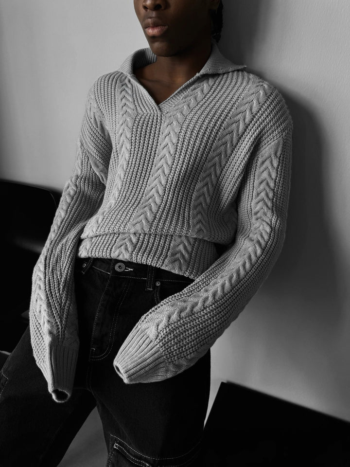 Sweter Polo z Oversize&