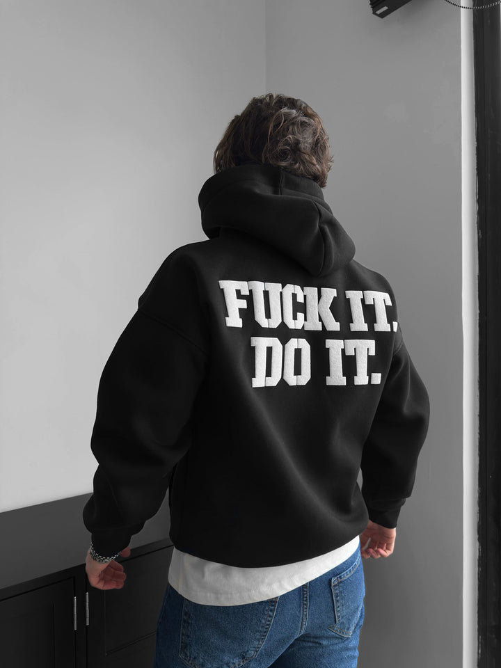 Oversize Do It Hoodie - Czarny