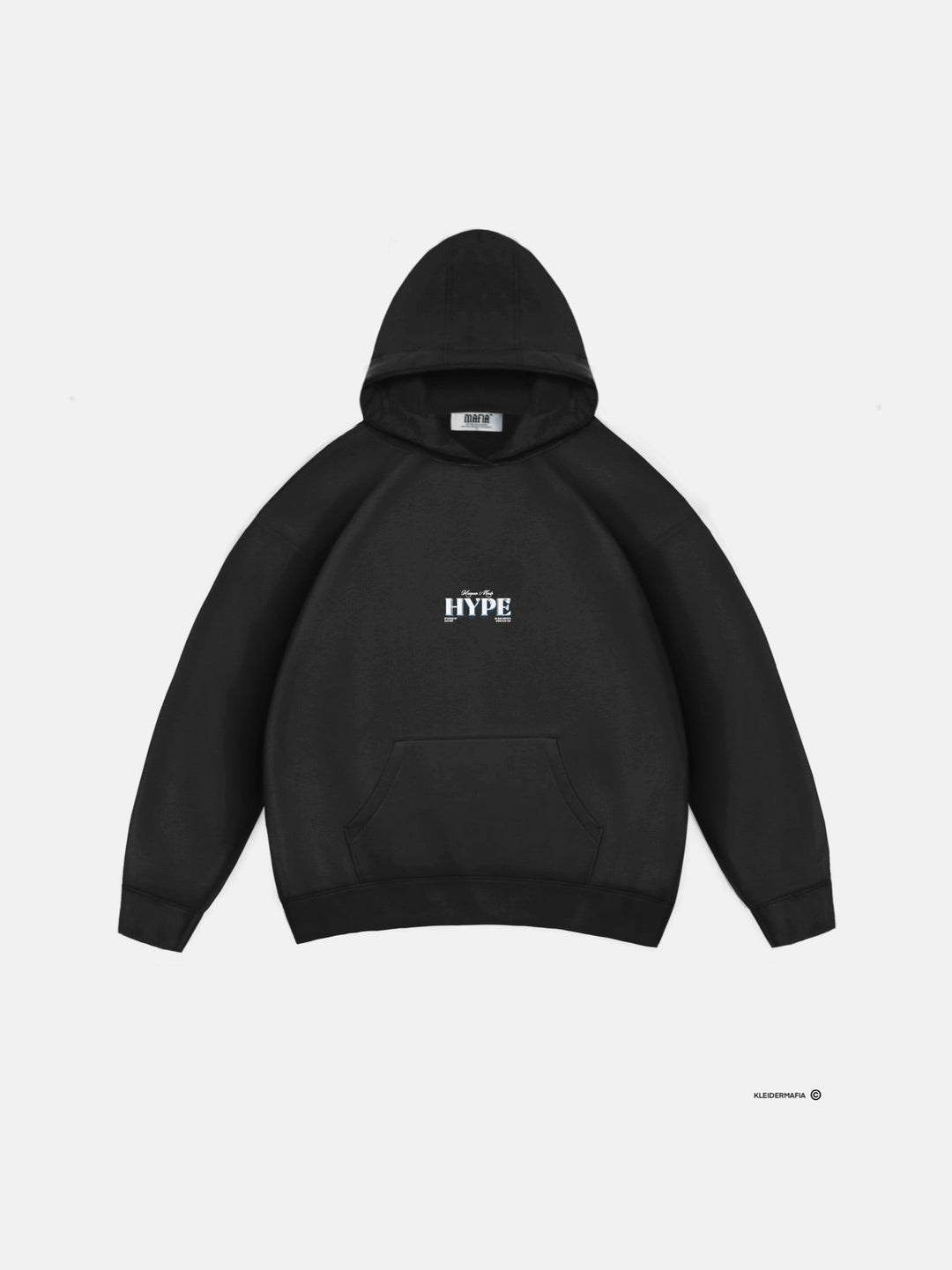 Oversize Hype Hoodie - Czarne