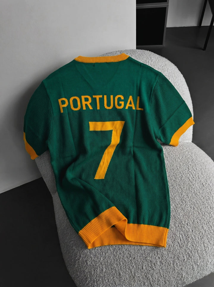 Oversize Portugal Knit T-shirt - Zielony