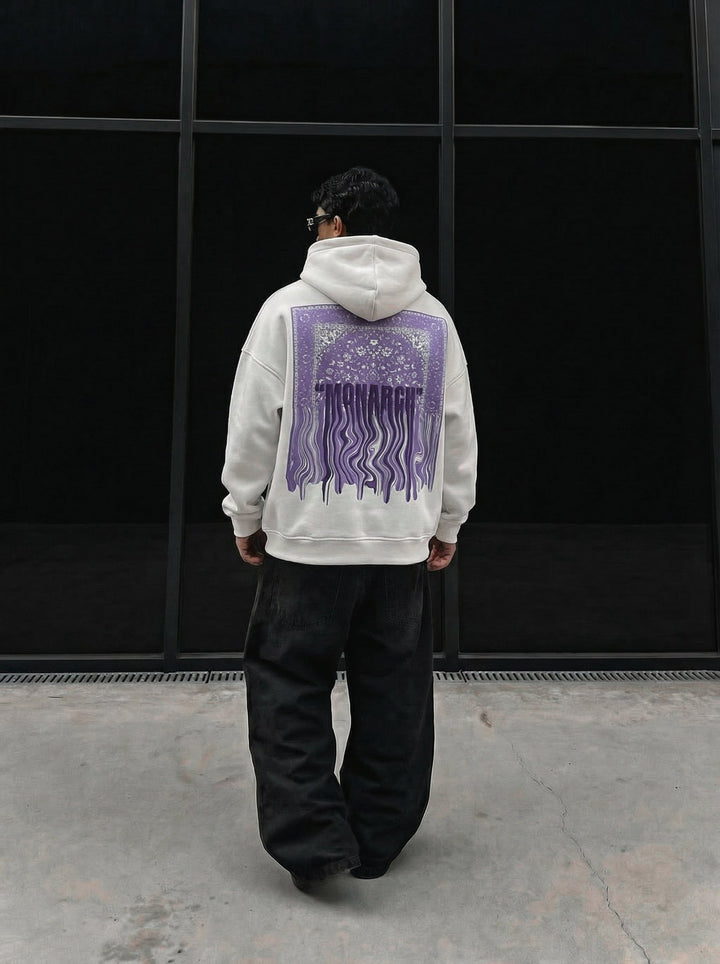 Oversize Monarch Hoodie - Ecru