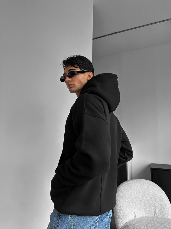 Oversize Get Money Hoodie - Czarny