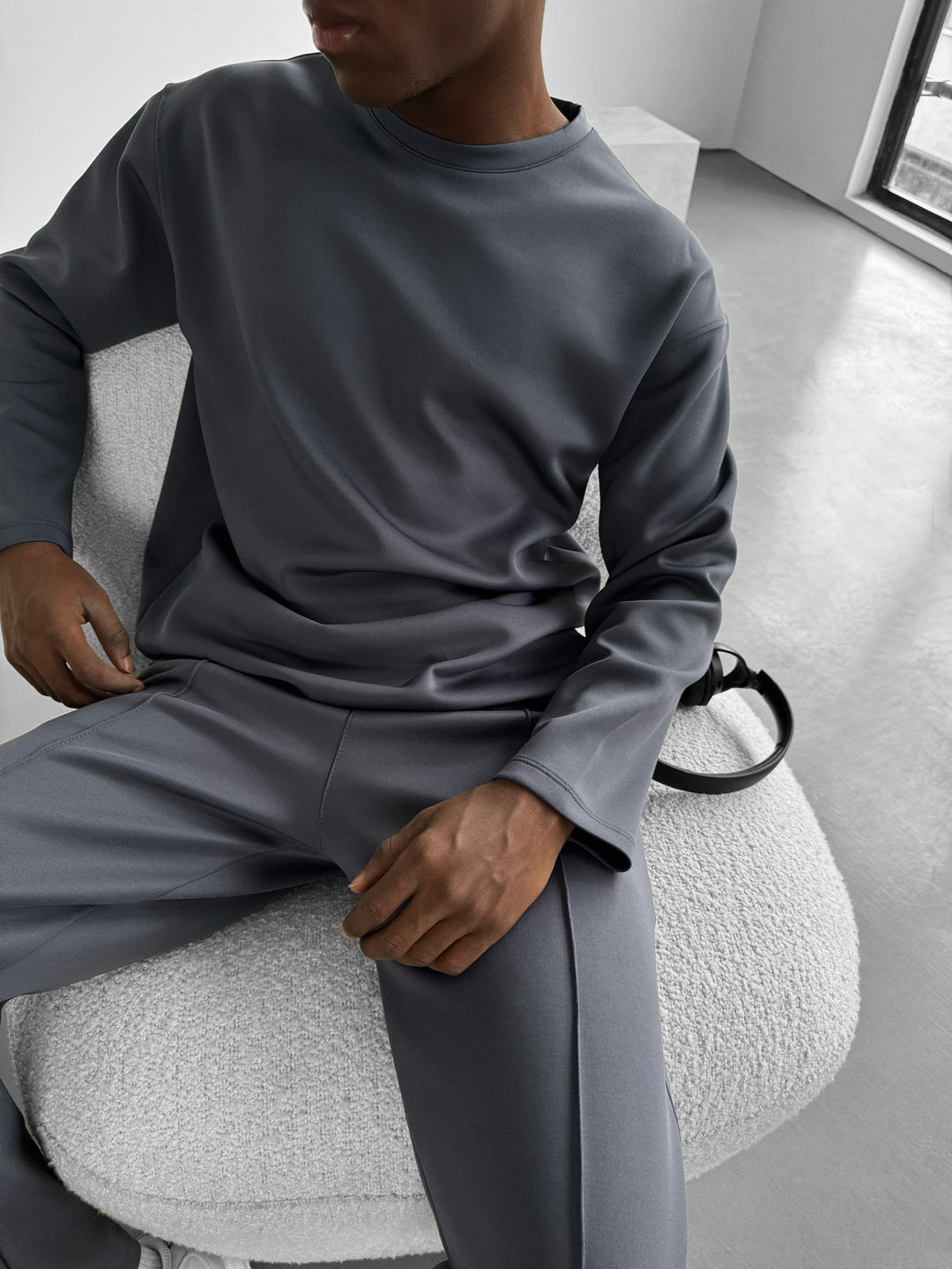 Oversize Diver Sweatshirt - Antracyt
