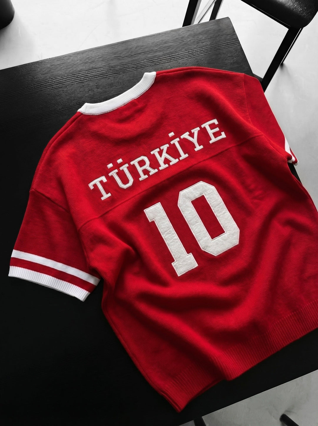 Oversize Türkiye T-shirt - Czerwony