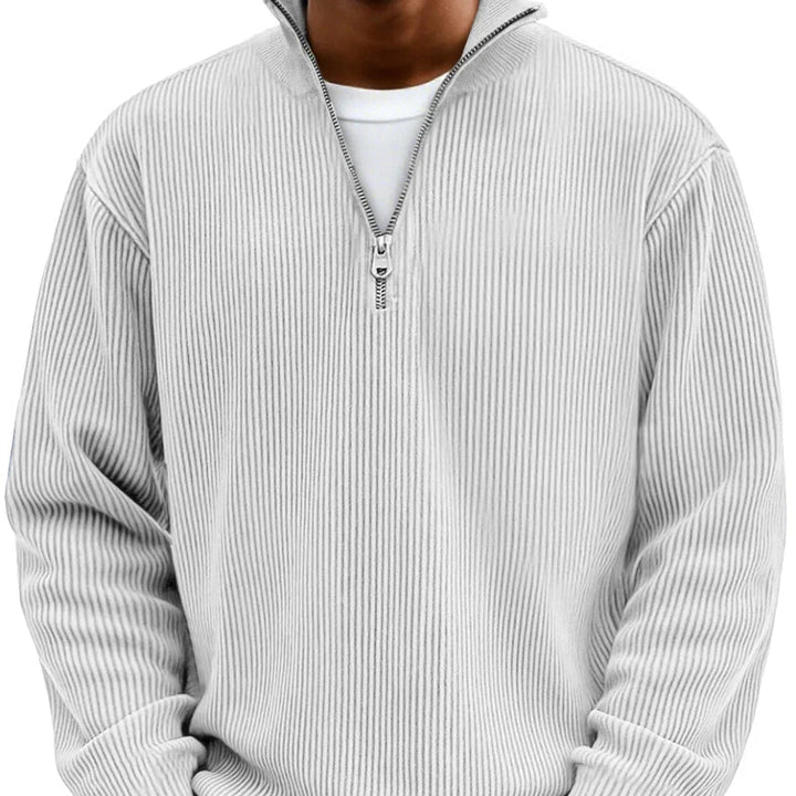Stylowy Zipper wysoki szyja sweter