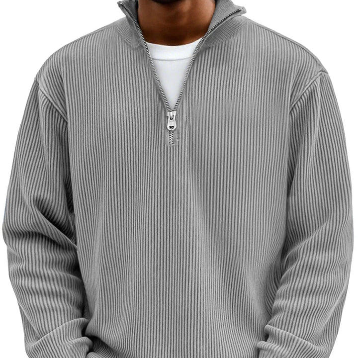Stylowy Zipper wysoki szyja sweter